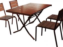 Комплект стол 4 стула для летнего кафе
