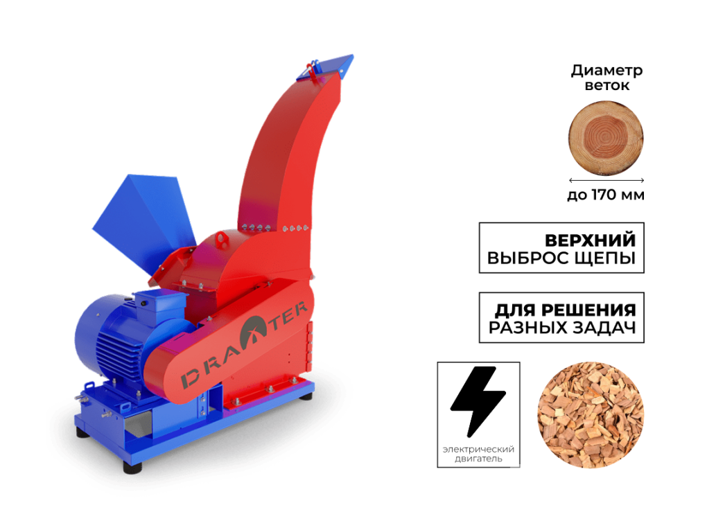 Промышленный утилизатор-щепорез DraXter ...,