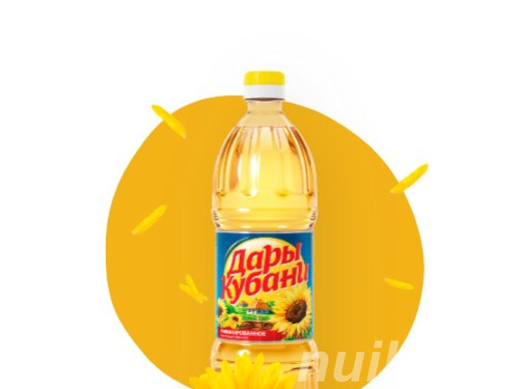 Масло подсолнечное ТМ Дары Кубани,