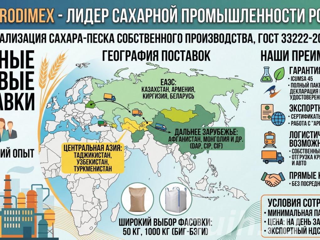 Сахар-песок TOO Prodimex,